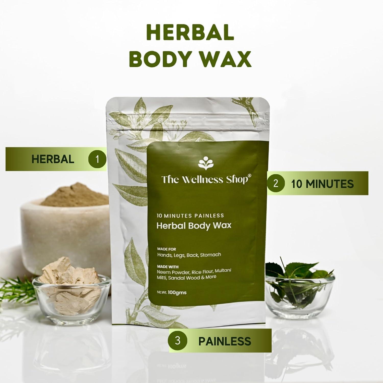 Generic DD Women Herbal Hair Removal Wax Powder (100G) - Painless & Odourless For Smooth Skin