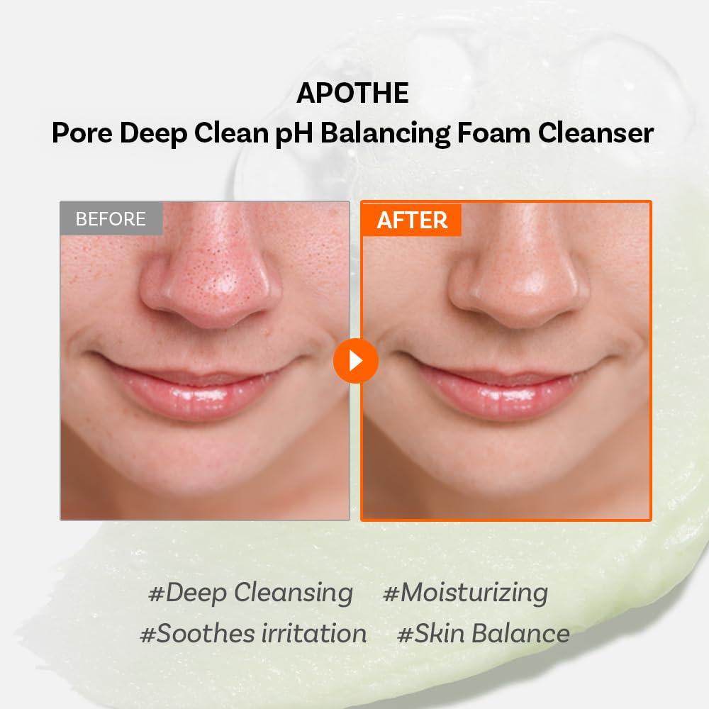 APOTHE APOTHE Pore Deep Clean pH Balancing Foam Cleanser 120ml(4.05 fl.oz.)