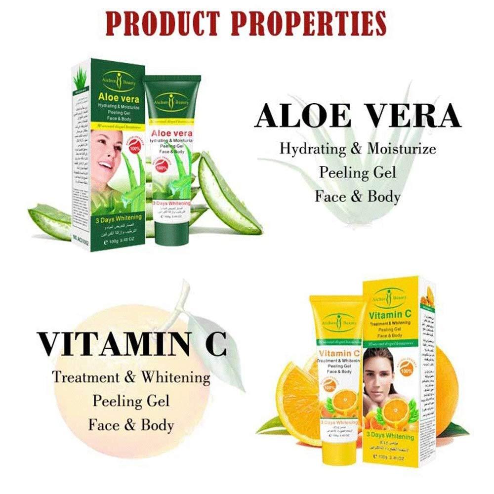 AICHUN BEAUTY Aichun Beauty Milk Exfoliating Dead Skin Facial Purify Body Cleaning Peeling Gel Cream 100g (STRAWBERRY)