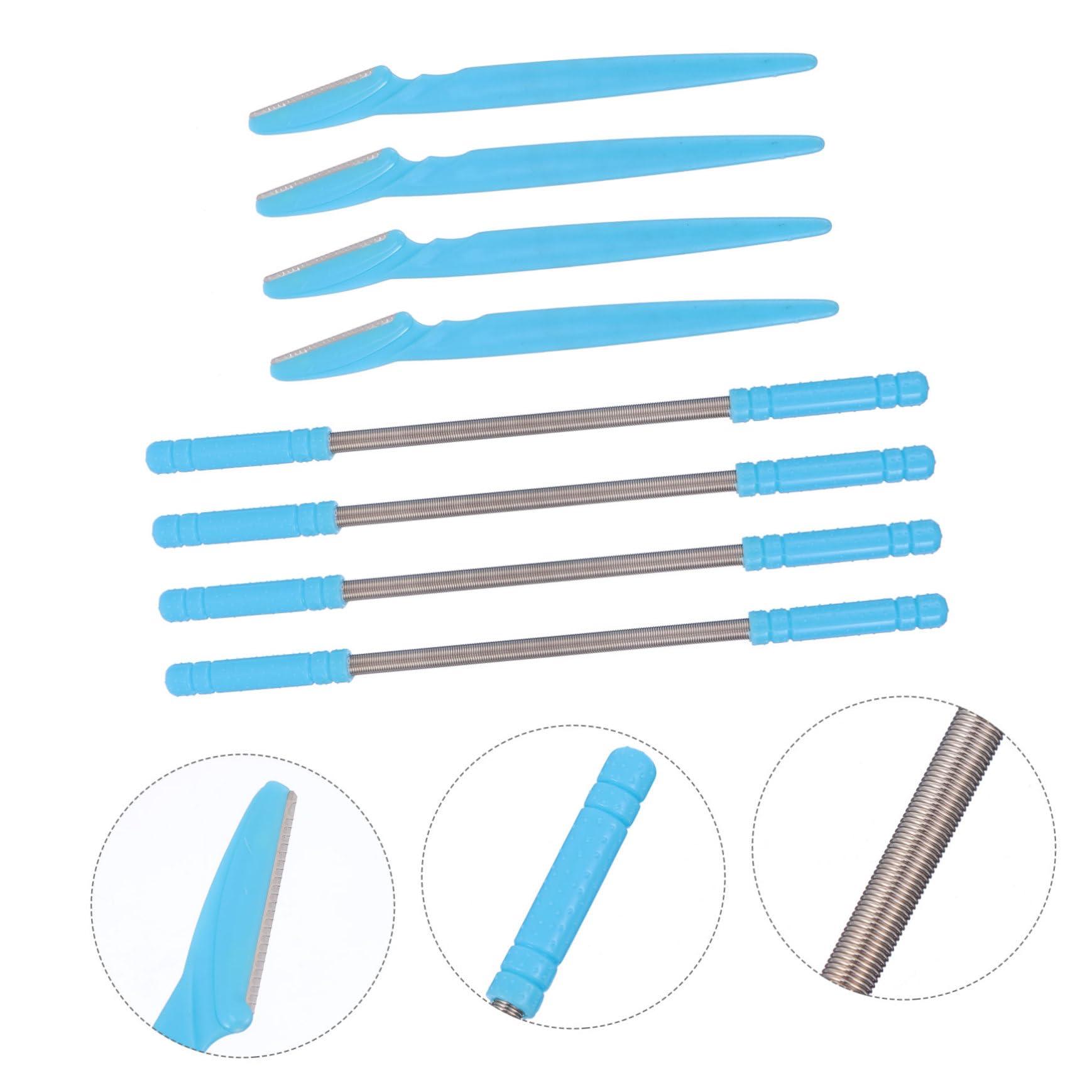 SOESFOUFU SOESFOUFU Professional Safety Hair Removal Tool 4pcs Facial Hair Epilator with Eyebrow Trimmer No Chemicals Smooth Skin