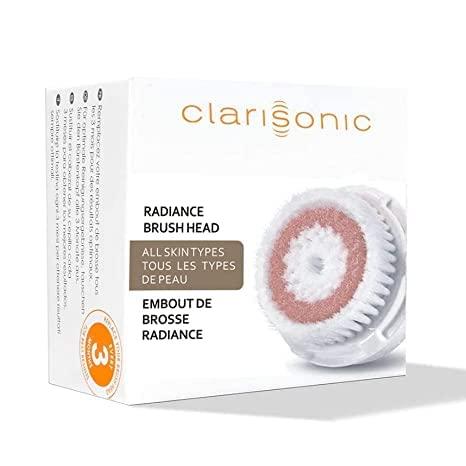 Clarisonic Clarisonic Radiance Facial Cleansing Brush Head Replacement, Compatible with Mia 1, Mia 2, Mia Fit, Smart Profile Uplift and Alpha Fit X, 2 Count