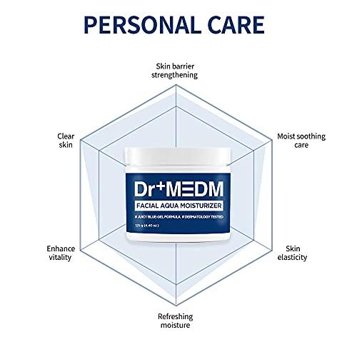 DR+ MEDM DR+ MEDM Facial Aqua Moisturizer - Moisturizing & Calming Gel Cream for Oily Skin with Dryness – Exterior Moisture Barrier, Inner Moisturizing, Soothing, and Nutrition Supply
