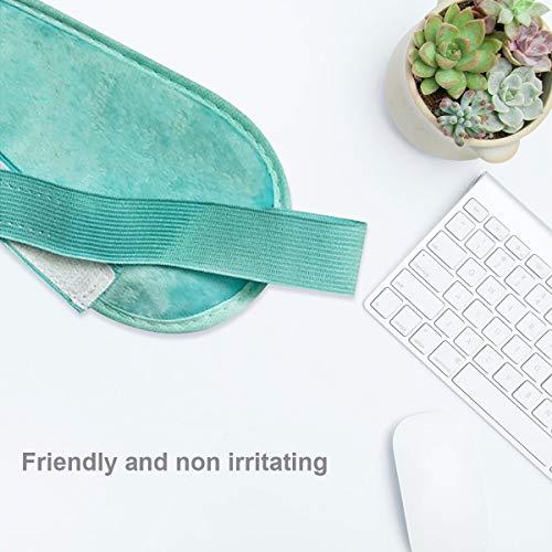 Adofect Adofect 2 PCS Gel Beads Ice Eye Mask Reusable Cooling Eye Mask, Hot and Cold Eye Mask Pack for Puffy Eyes, Dry Eyes, Dark Circles, Migraines and Tension Relief, Blue and Green