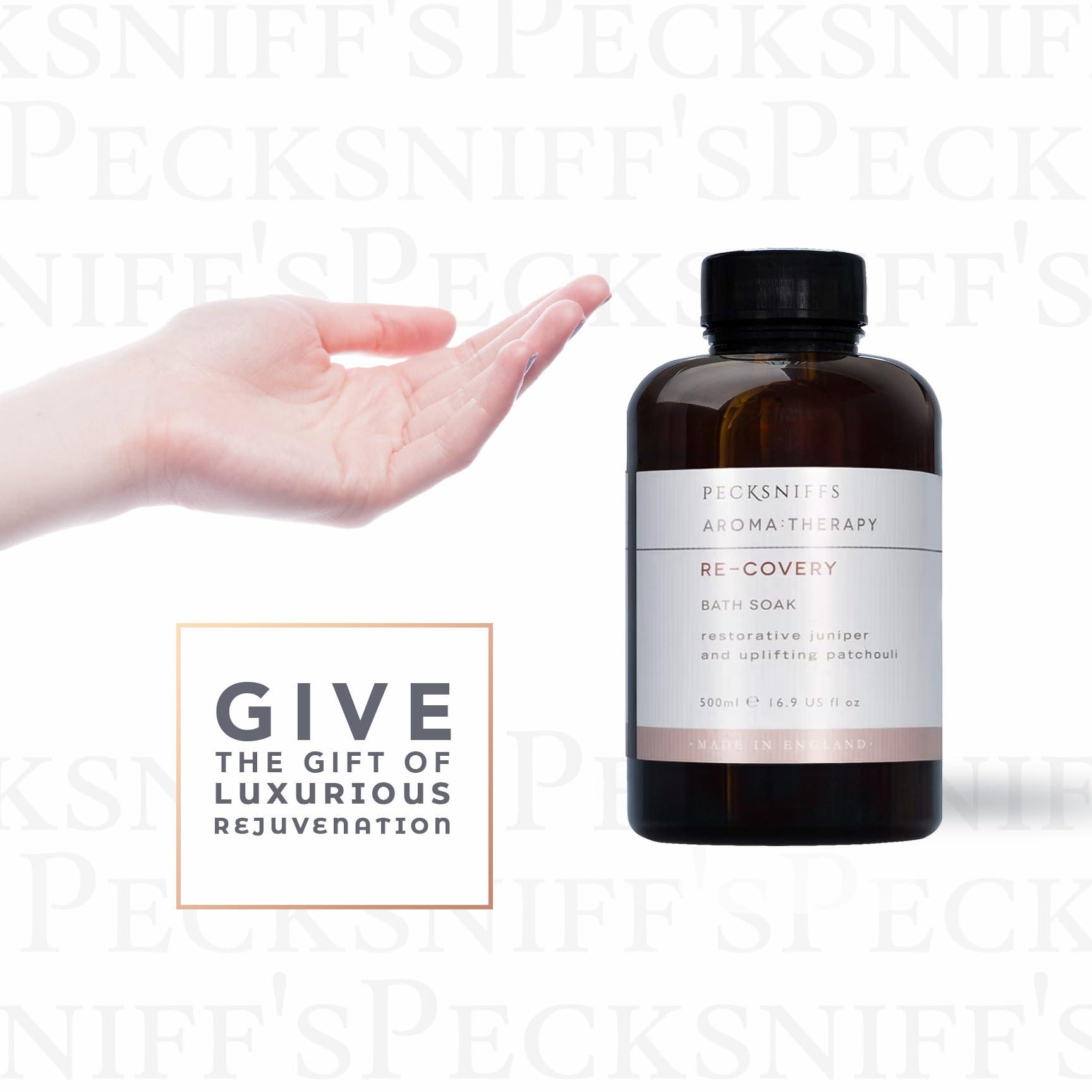 Pecksniff\'s Pecksniff\'s Aroma:Therapy Re-Covery Bath Soak Decanter | 500ml/16.9 Fl Oz