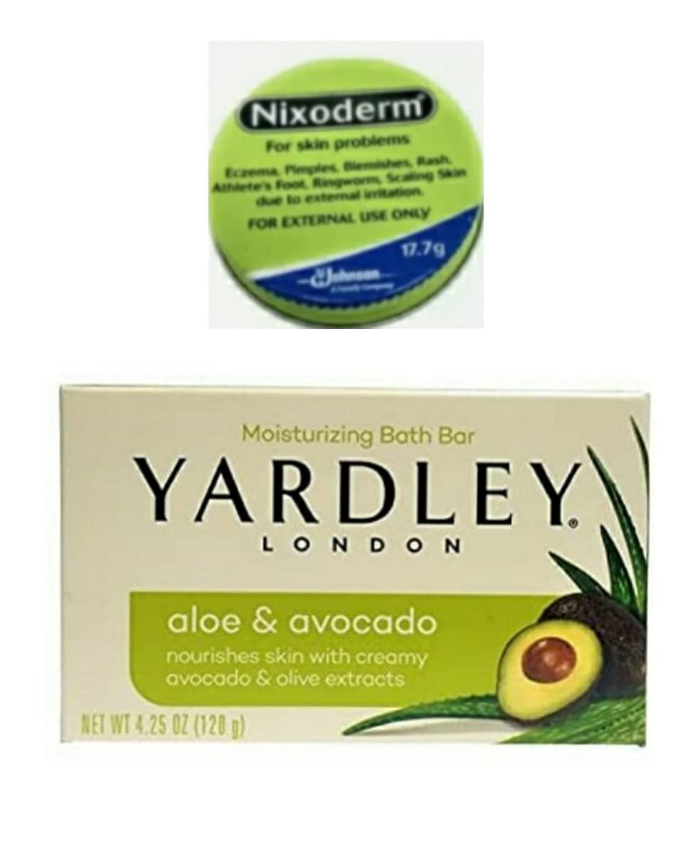 Nixoderm Nixoderm Yardly Moisturizing Bath Bar, Aloe & Avocado, 4 5 fl Cream for Acne, 17.7 g