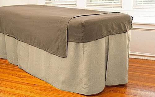 Pride Beddings Pride Beddings Spa Table Flat Sheet 100% Cotton - 56" x 87" (Massage) Inch (Massage) - Taupe