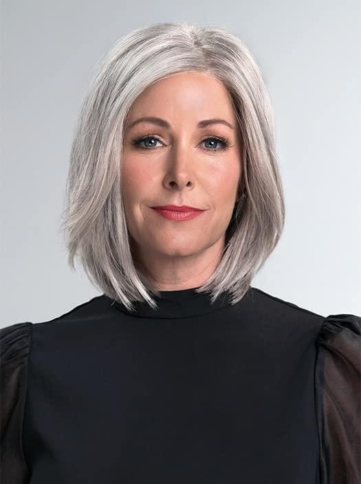 Jon Renau Maxwigs Kristen Wig Color 12FS8 Shaded Praline - Jon Renau Wigs 10.5\" Mid Length Bob Face Framing Synthetic Smart Lace Front Natural Hairline Open Cap Adjustable Womens Bundle MaxWigs Booklet, Comb