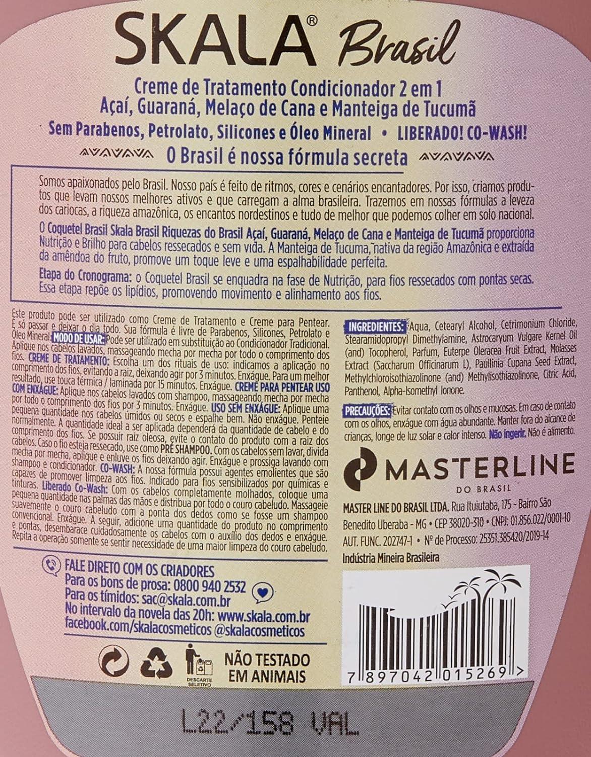 SKALA SKALA Hair Treatment Cream 1000G (COQUETEL BRASIL), MIXED, 35.27 Ounce