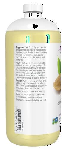 NOW NOW Solutions, Sweet Almond Oil, 100% Pure Moisturizing Oil, Promotes Healthy-Looking Skin, Unscented Oil, 32-Ounce