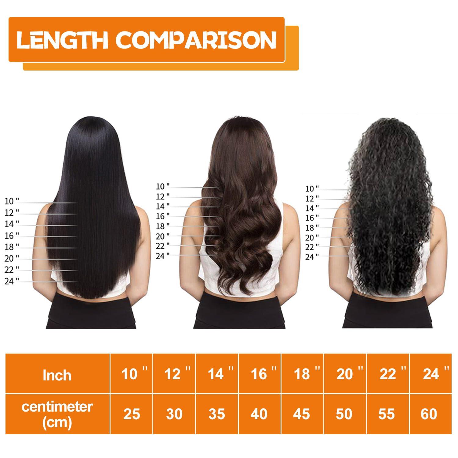 LEJDI U Tip Hair Extensions - Real Human Hair Pre Bonded U Tip Hair Extensions, 50strands/50g Nail Tip Hot Fusions Hair Extensions For Women Salon