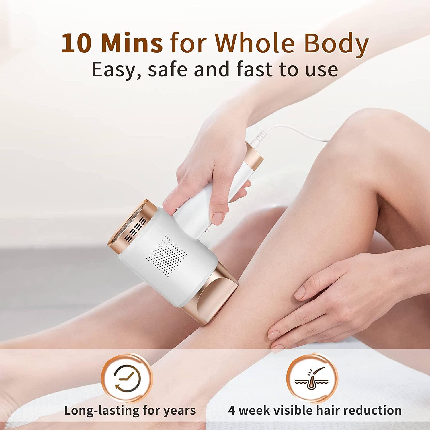 Aopvui Aopvui IPL Laser Hair Removal for Women and Men, 3-in-1 Upgraded Permanent Hair Removal Device, 999,900+ Flashes home lazer Hair Remover for Armpits Legs Arms Bikini