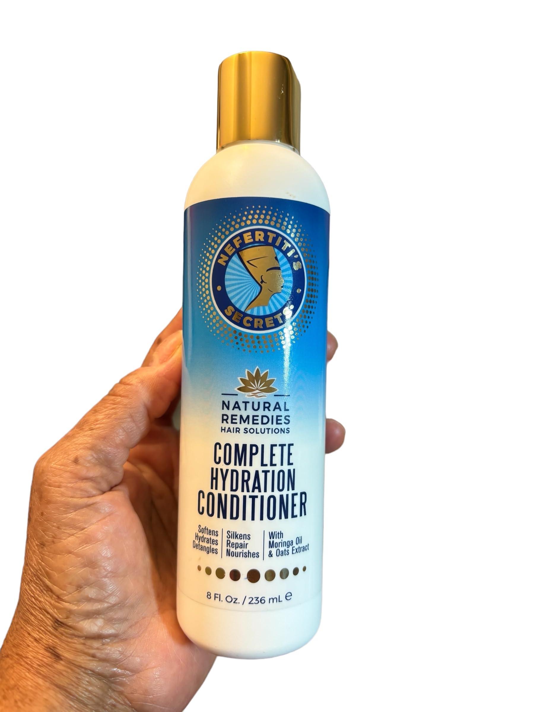 Nefertiti's Secrets Nefertiti’s Secrets Natural Remedies Collection | 100% Pure Oils | Hydration Combination Set | Hair Shampoo, Conditioner and Hair Treatments | Gift Set of 7 products