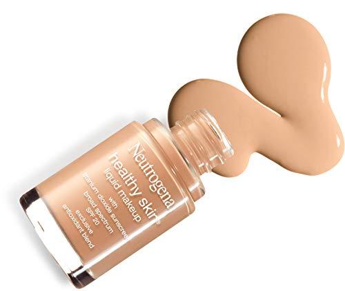 Neutrogena Neutrogena Healthy Skin Liquid Makeup Foundation, Broad Spectrum SPF 20 Sunscreen, Lightweight & Flawless Coverage Foundation with Antioxidant Vitamin E & Feverfew, 90 Warm Beige, 1 fl. oz