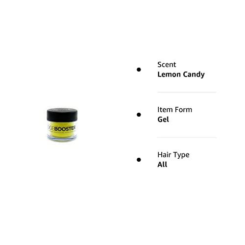 Edge Booster Style Factor EDGE BOOSTER Strong Hold Water Base Pomade- Excellent for Taming Edges & Braiding Hair (Lemon Candy, 0.85oz)