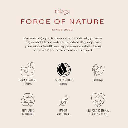 Trilogy Trilogy Rosehip Cream Cleanser, Hydrating Facial Cleanser with Prickly Pear Complex, 6.76 fl oz