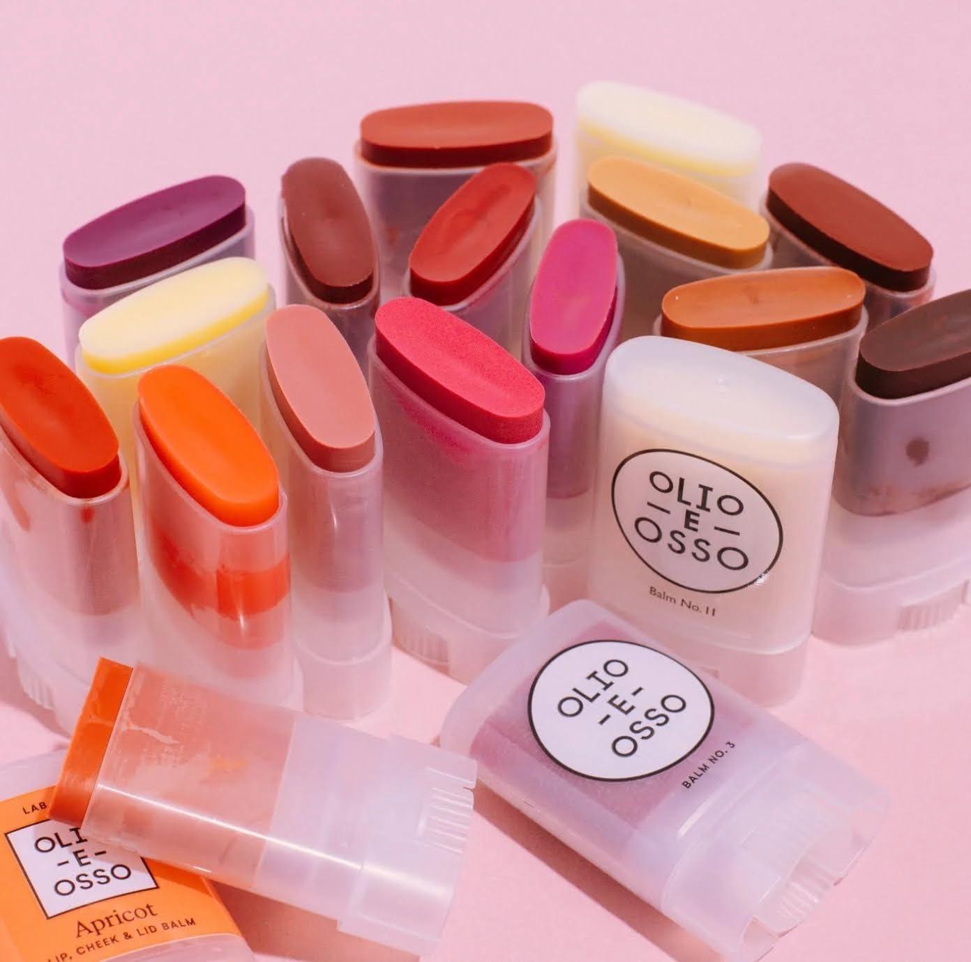 OLIO E OSSO Olio E Osso - Natural Lip + Cheek Balm | Natural, Non-Toxic, Clean Beauty (No. 2 French Melon, 0.35 oz | 10 g)