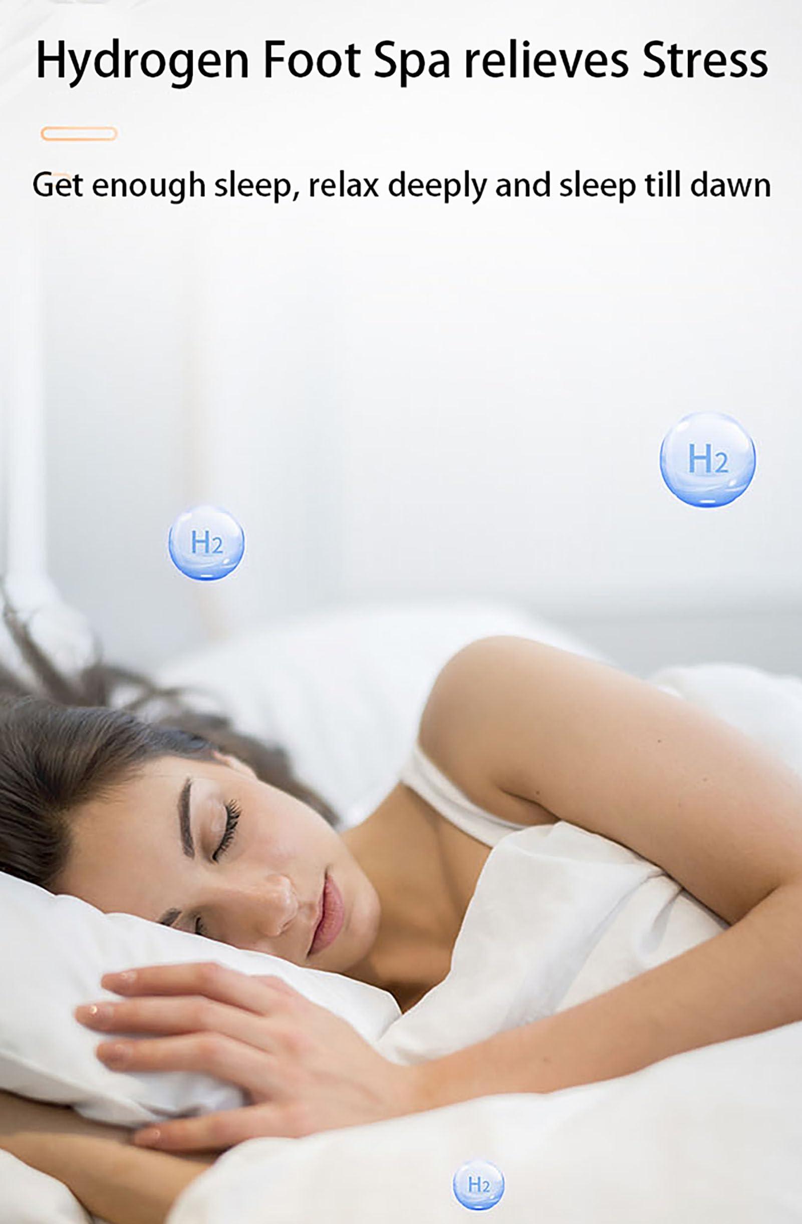 Aniwini Aniwini Hydrogen Bath Generator, Up to 5000PPB, Hydrogen Water Generator Foot Bath SPA Machine, for Relieve Fatigue & Enhance Sleep