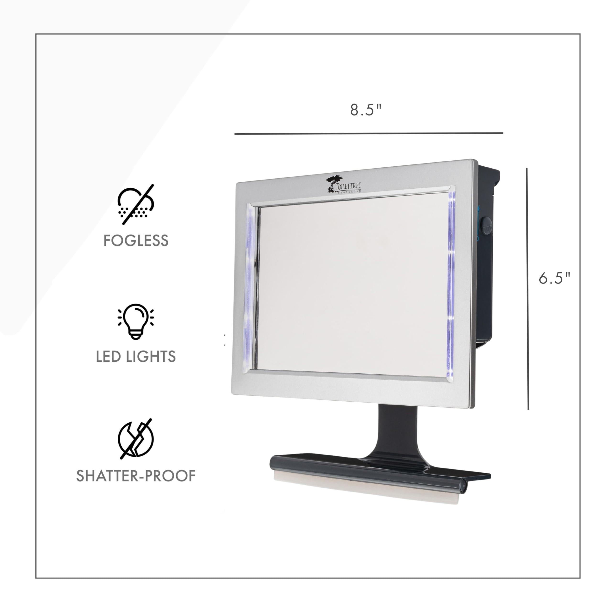 ToiletTree Products ToiletTree Products Original LED Fogless Shower Mirror with Squeegee