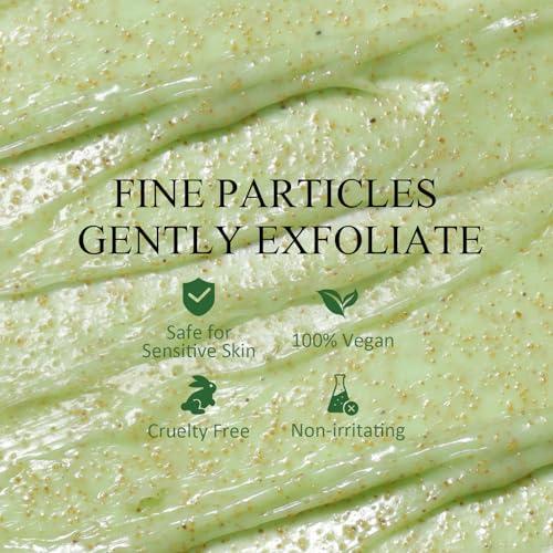 SHVYOG Underarm Detox Scrub, Green Tea Armpit Detox Scrub with Mint and Tea Tree, Natural Underarm Scrub for Armpit Detoxifying, Odors Eliminating, Exfoliating and Smoothing 8.11 Oz