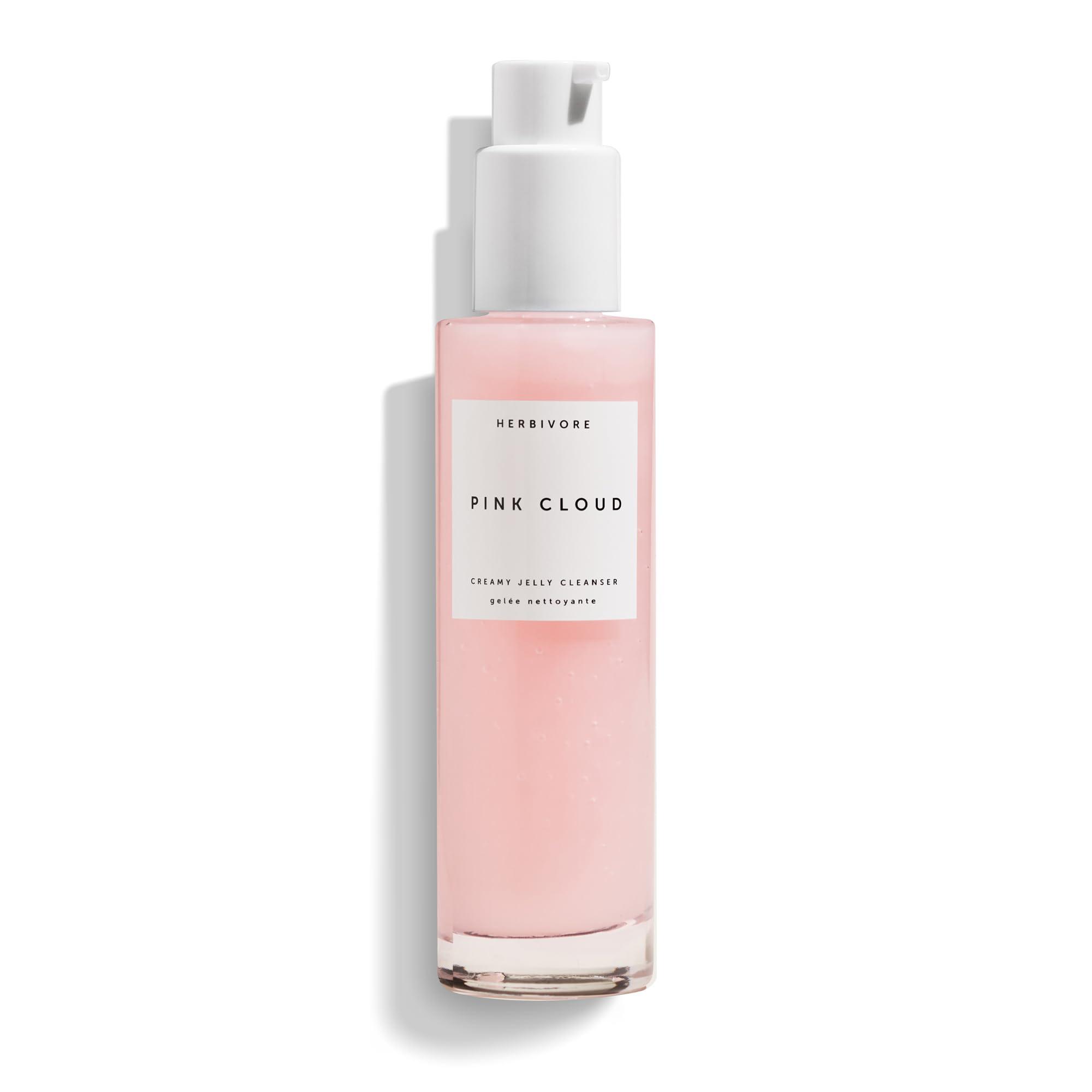 HERBIVORE HERBIVORE Pink Cloud Creamy Jelly Cleanser | Hydrating Face Wash with Rosewater, Squalane + Tremella Mushroom, Gently Cleanses + Removes Makeup, Vegan, Plant-Based, Cruelty-Free 100 mL / 3.4 oz