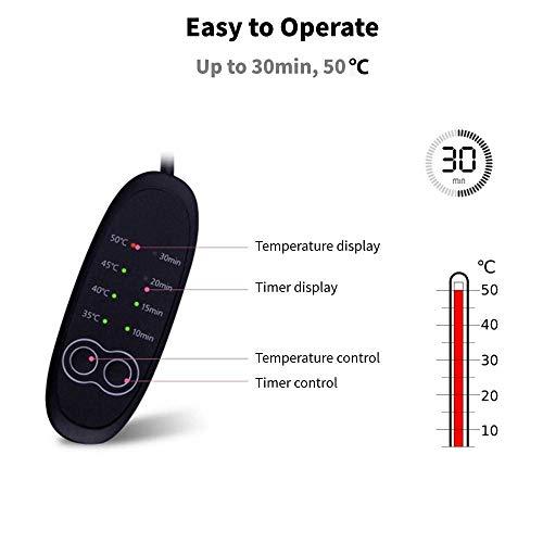 Readygogo Eyes Heating Pad, Heating Eye Mask, Electric USB Sleep Mask, USB Steam Eye Mask, Time and Temperature Control for Sleeping, Relieve Dry Eye, Puffy Eyes, Tired Eyes, Dark Circles, Eye Bag, Grey