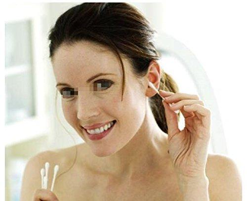 ericotry 200Pieces (1box) Double Tipped Wooden Swabs Cotton Swabs Cotton Tipped Applicator Cosmetic Q Tips Beauty Swabs Multipurpose Safe for Make up Cleaning Jewelry and Ear