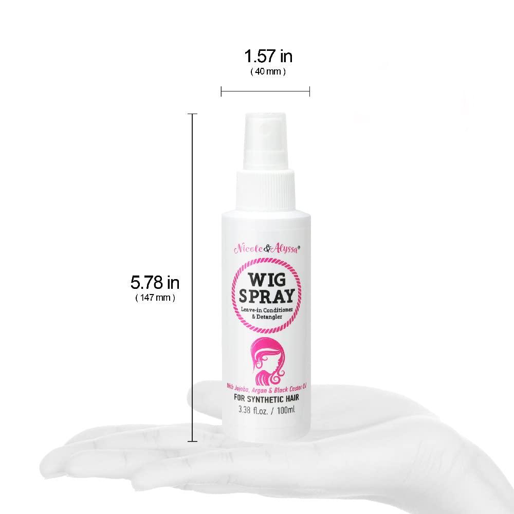 Nicole & Alyssa Nicole & Alyssa ] Wig Spray For Synthetic Hair 8oz + Travel Size