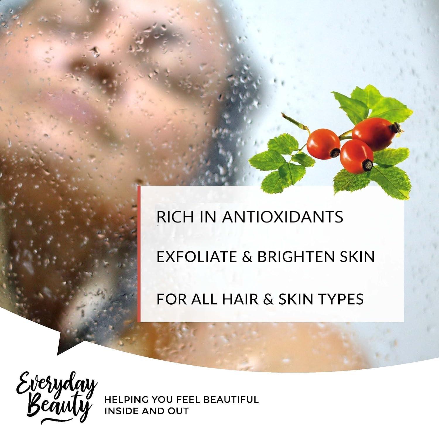 Everyday Beauty Helping You Feel Beautiful Inside Rosehip Seed Oil Bulk - 32 oz 100% Pure Extra Virgin Unrefined Luxury Oil - Cold Pressed & All Natural for Face, Skin and Hair - DIY Cosmetics - Premium Quality Bulk Price