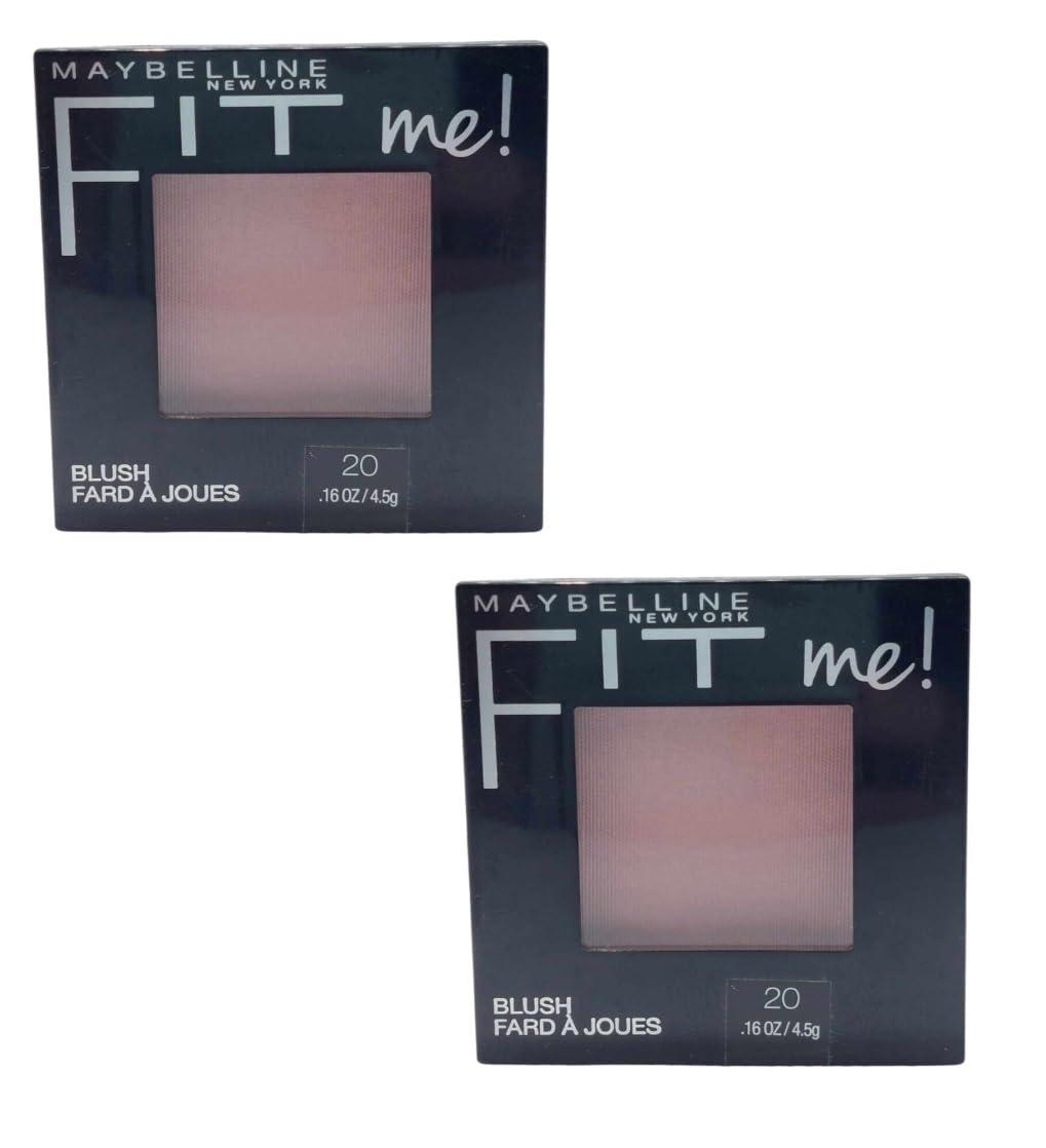 MAYBELLINE Pack of 2 Maybelline Fit Me Blush, Mauve 20, 0.16 oz
