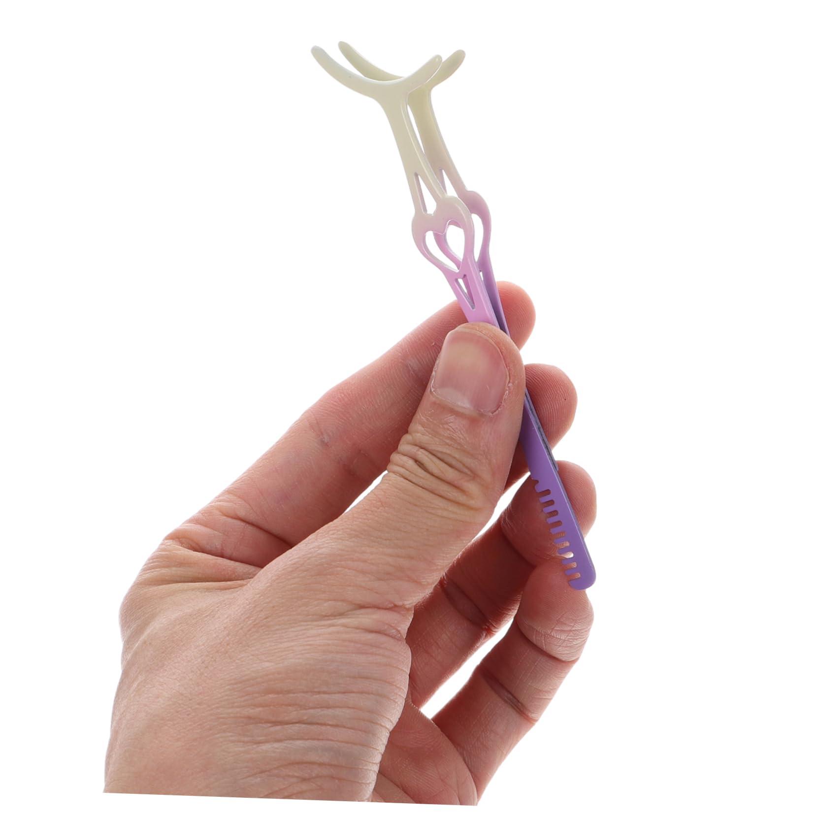 CRILSTYLEO CRILSTYLEO False Eyelash Auxiliary Eye Lash Tweezers Eyelash Clamp Lash Applicator Tool Eyelash Tweezers Lash Tool Eyelash Applicator Lash Clamp Tweezers Beauty Tools Stainless Steel