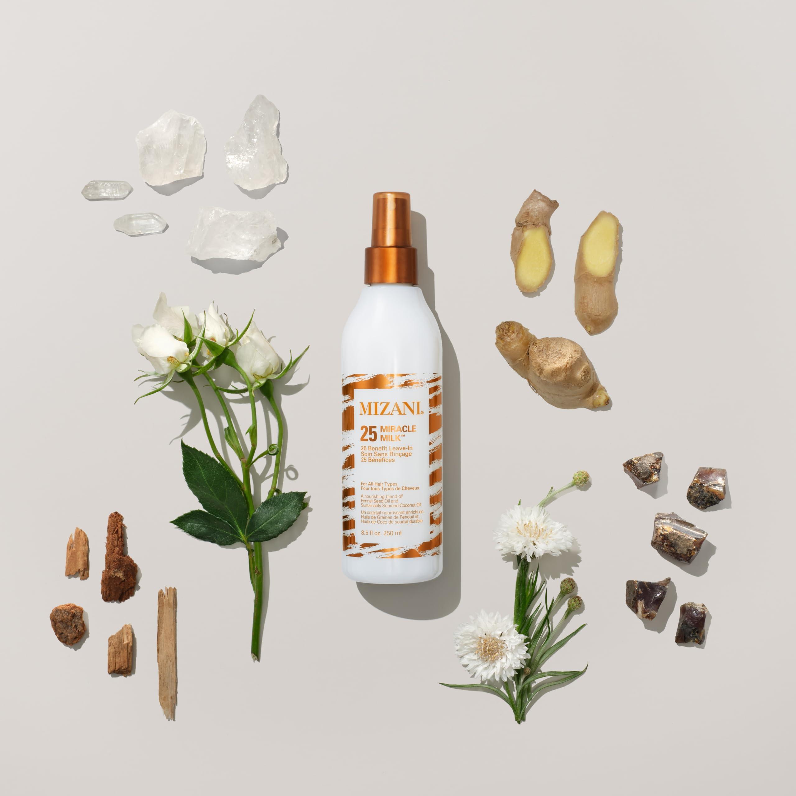 MIZANI Mizani 25 Miracle Milk Leave-In Conditioner | Moisturizing Detangler Spray | for Frizzy & Curly Hair | 3.4 Fl Oz