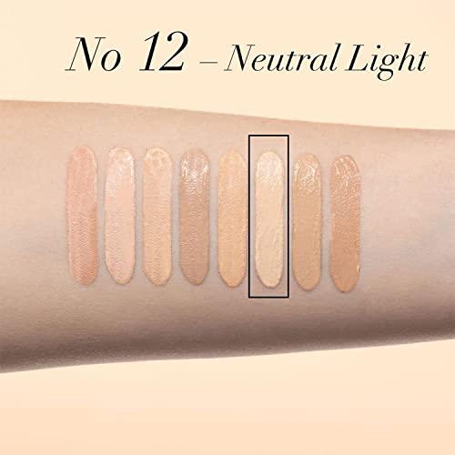 ARTDECO ARTDECO Perfect Teint Concealer - Neutral Light N12 - Light-Reflecting Concealer with Brush Applicator - No Signs of Tiredness - Medium Coverage - Water-Resistant - Long Lasting - Makeup - 0.07 Fl Oz