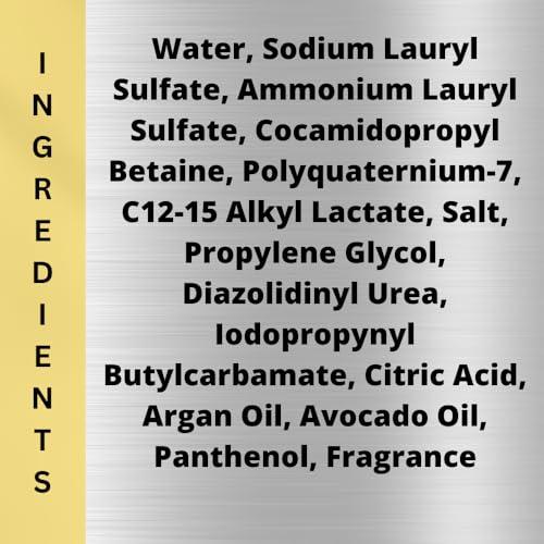 Black Canyon Home and Body Black Canyon Frankincense & Golden Myrrh Scented Argan Oil Shampoo Conditioner and Hair Detangler Set, 16 Oz