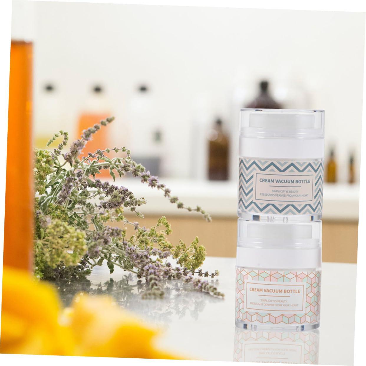 NOLITOY NOLITOY Facial Cream Storage Jars Multipurpose Makeup Package Bottles 4pcs Cream Sub Storage Bottles Spill Proof for Travel