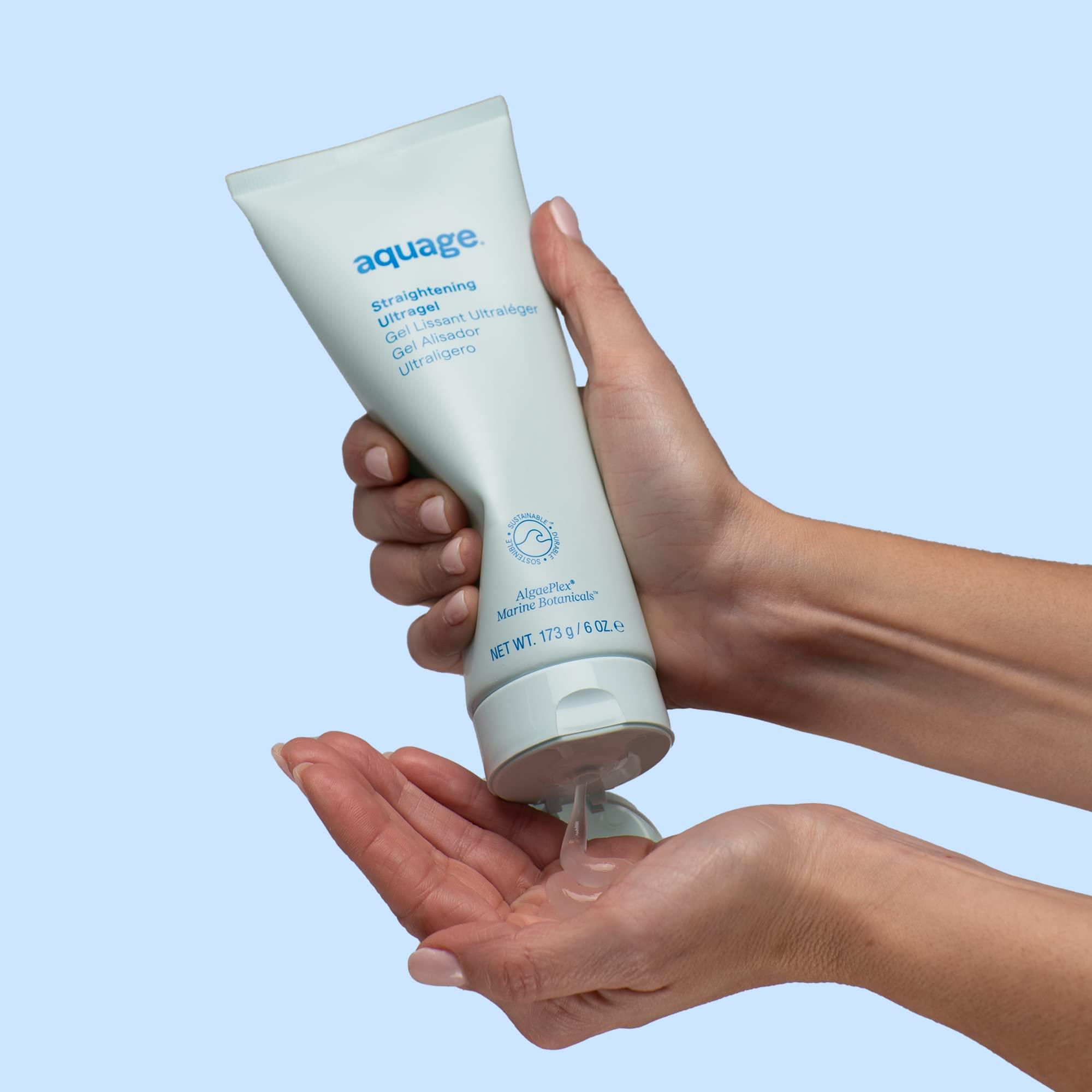 AQUAGE Aquage Straightening Ultragel, Lightweight Formula to Smooth and Silken Curly, Permed or Frizzy Hair, Contains AlgaePlex Marine Botanicals, 6 fl. oz.