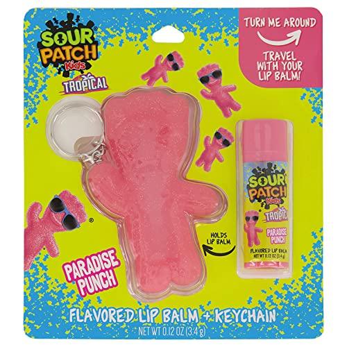 Taste Beauty Taste Beauty Sour Patch Kids–Flavored Lip Balm and Keychain Holder, (Flavor), 2-Piece Set