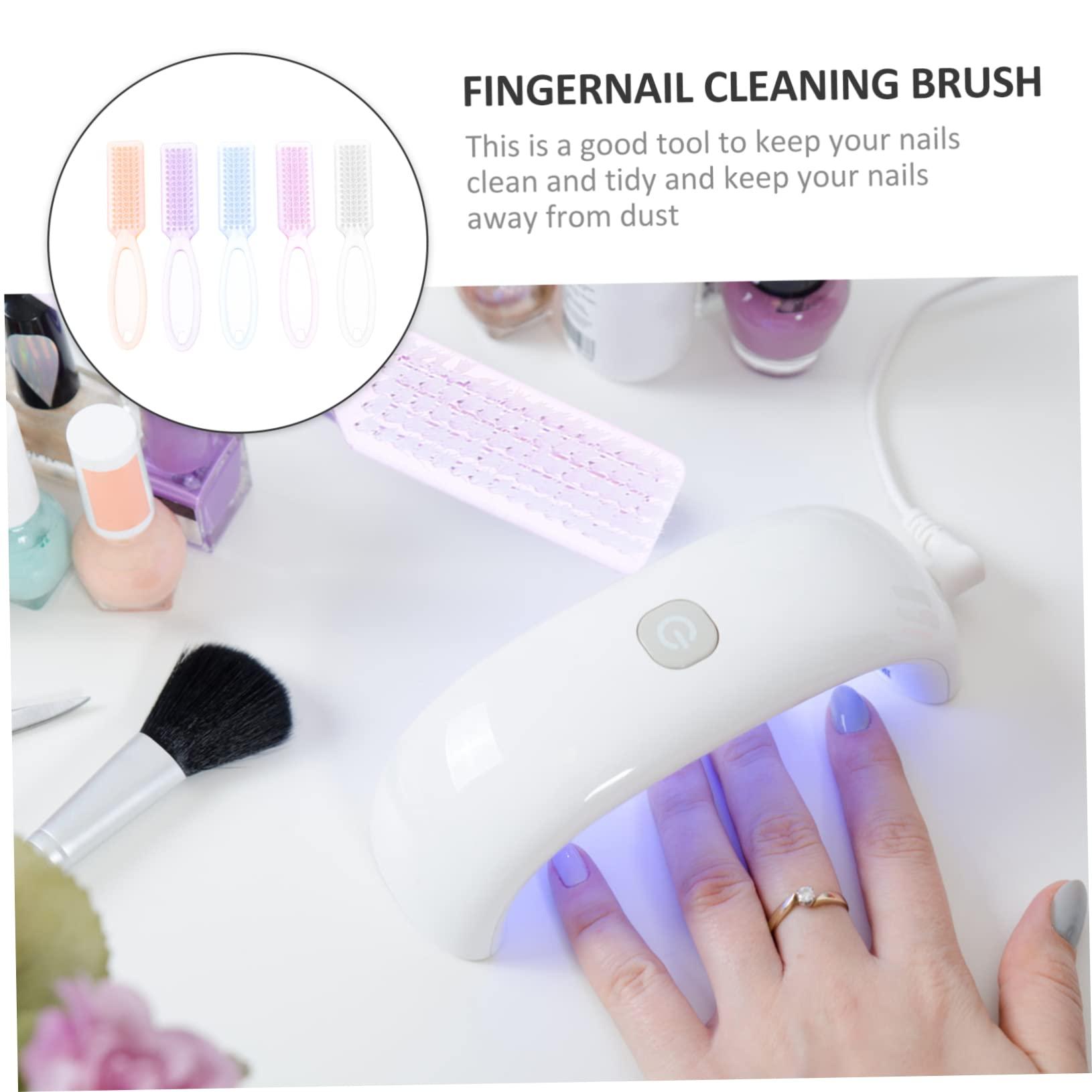 Mikinona Mikinona Home Pedicure Brush Set 15pcs Nail Brush Cleaner Handle Manicure Brush for Nail Art Salon Sturdy Easy to Carry