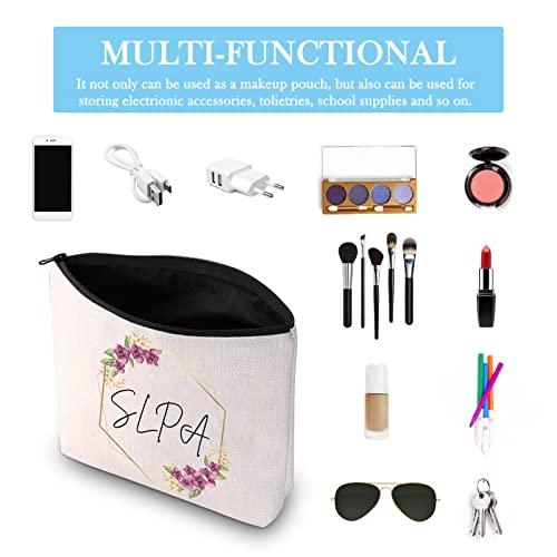 GJTIM GJTIM SLPA Speech Language Pathology Assistant Gift SLP Appreciation Gift Zipper Pouch Makeup Bag for SLP Women (SLPA Bag)