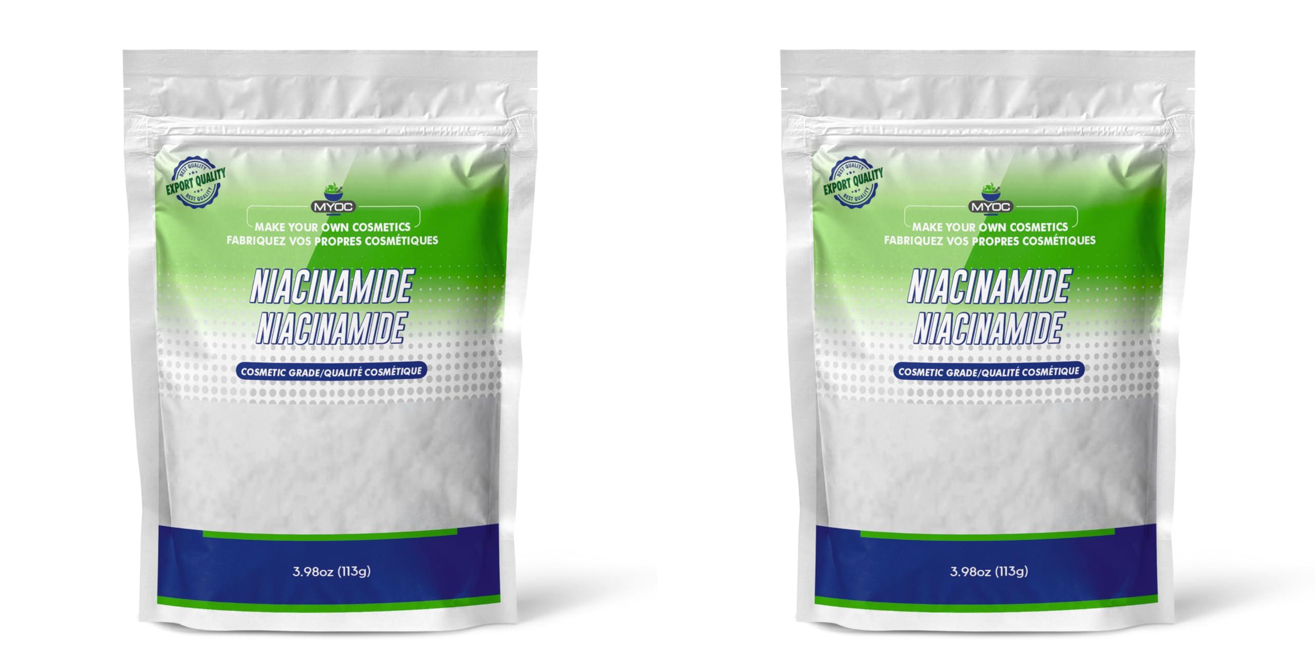 MYOC MYOC Niacinamide -3.9oz Pure Niacinamide Powder, Niacinamide Powder Cosmetic Grade, DIY Niacinamide Powder for Serum & Cream- Pack of 2
