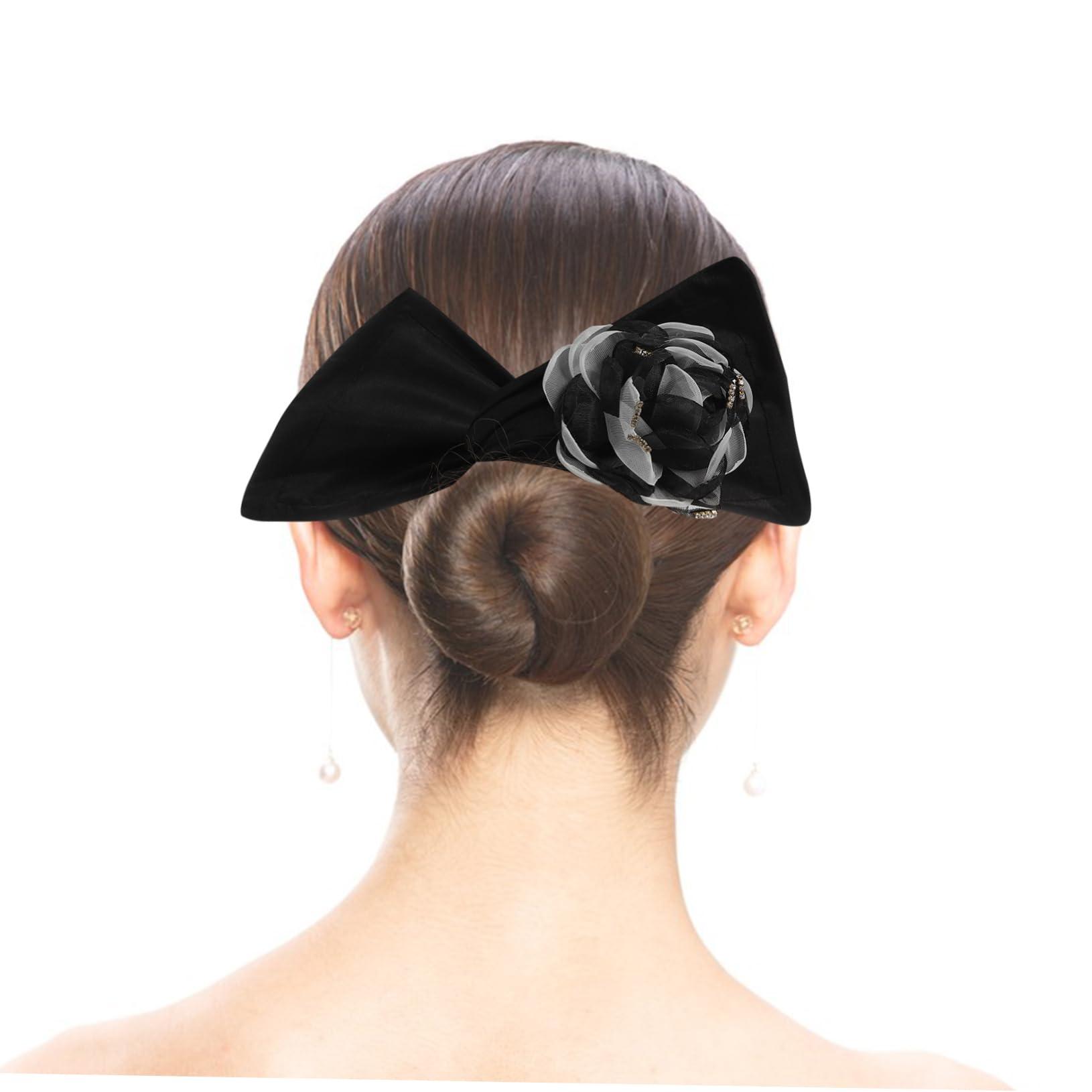 MAGICLULU MAGICLULU 4pcs Floral Hair Bun Maker Hair Donuts Shaper for Easy Hair Styling Ideal Hair Accessories for Elegant Hairstyles Includes Flowers