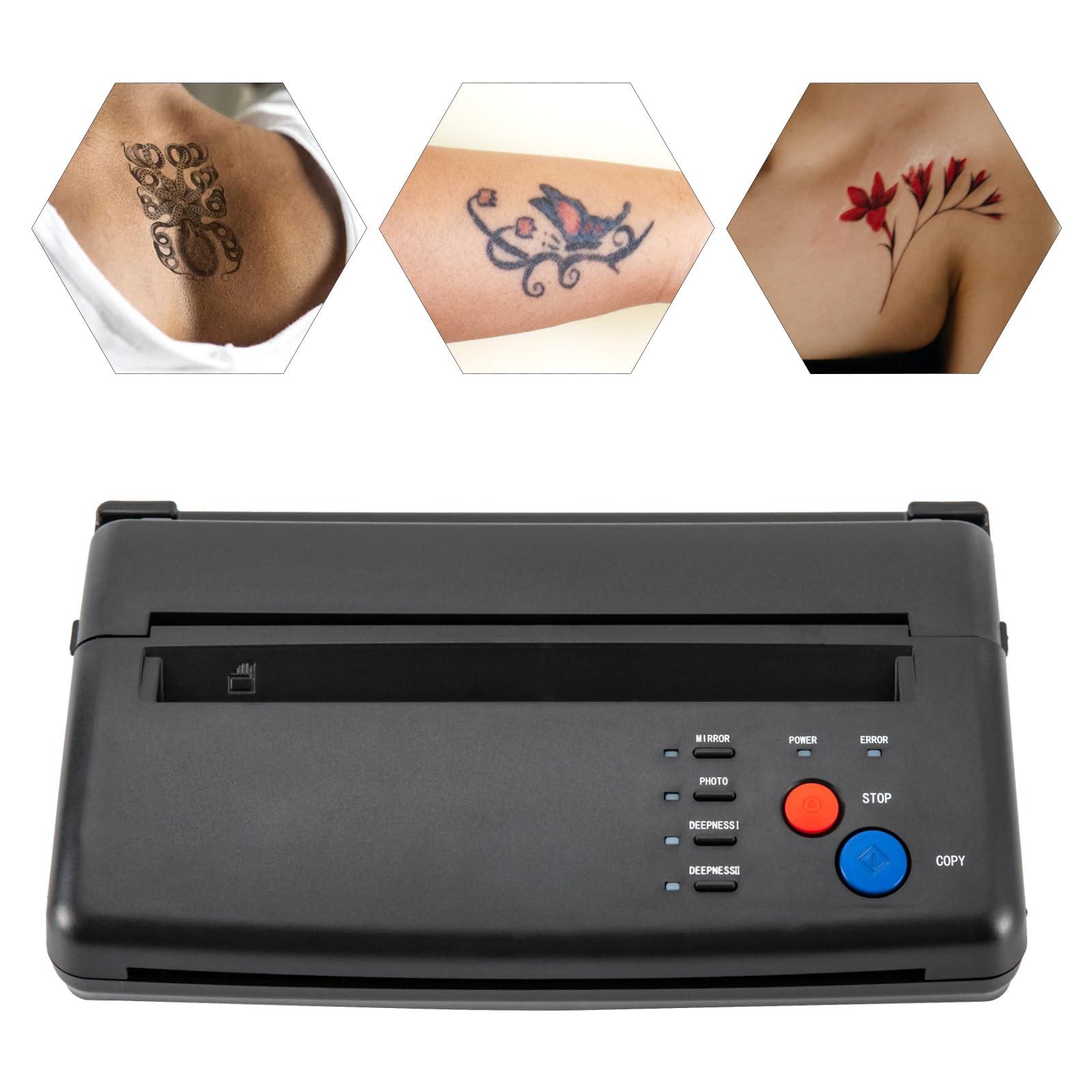 RustyVioum RustyVioum Tattoo Stencil Maker Tattoo Transfer, ABS Thermal Copier Stencil Printer Machine, Rectangle Tattoo Stencil Maker for All Kinds of Skin