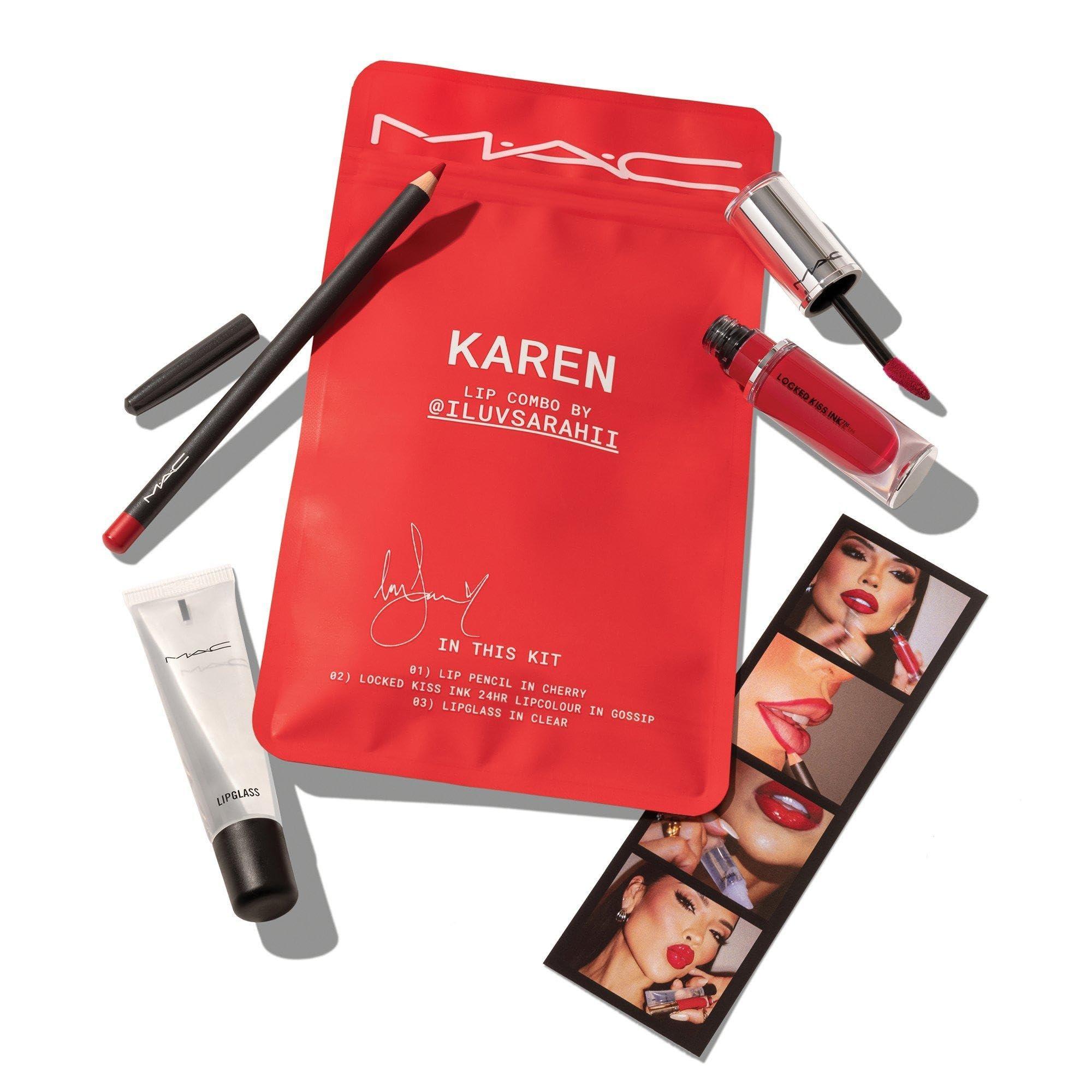 MAC MAC Lip Combo by @ILUVSARAHII, 3 Piece Set