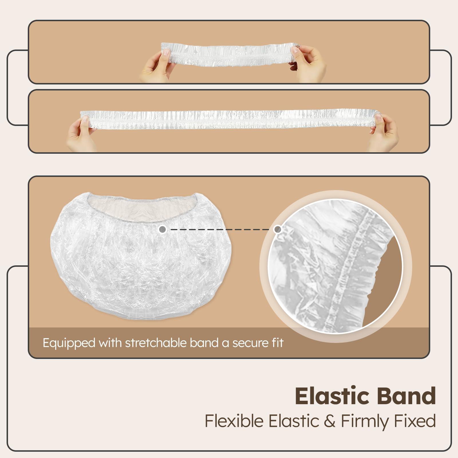 CraftVie CraftVie Premium Pedicure Bowl Liners with Enhanced Thickness and Pedicure Liners Disposable Optimal Fit for Most Chair Spas, Foot Bath, Foot Tub, Clear (Clear - 400 PCS)