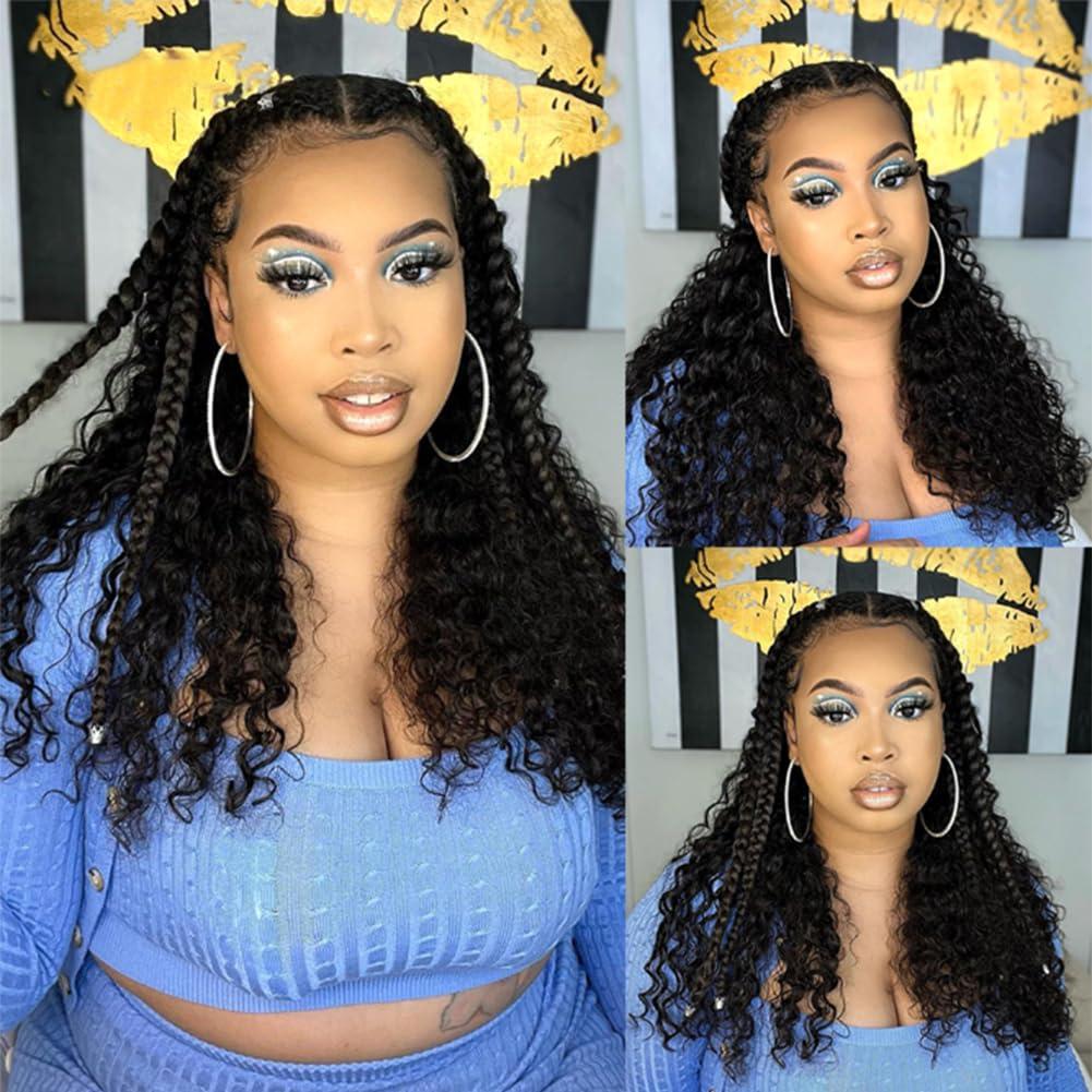 Kiss darling LASHES Brazilian Remy Human Hair Deep Wave Bulk Hair For Braiding 100% Unprocessed Human Hair Bulk For Braids No Weft Bulk Hair Deep Curly 22inch 100g