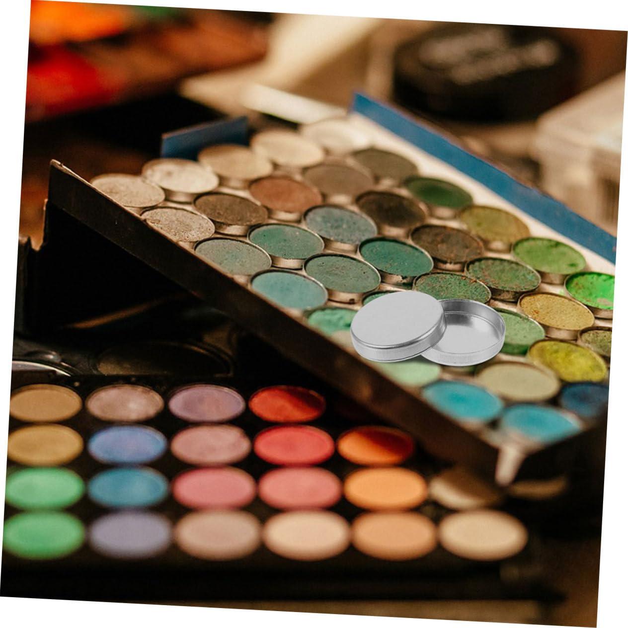 Beatifufu Beatifufu Elegant Metal Eyeshadow Pans 30pcs Empty Pans for Cosmetics Palette Refillable Makeup Pans