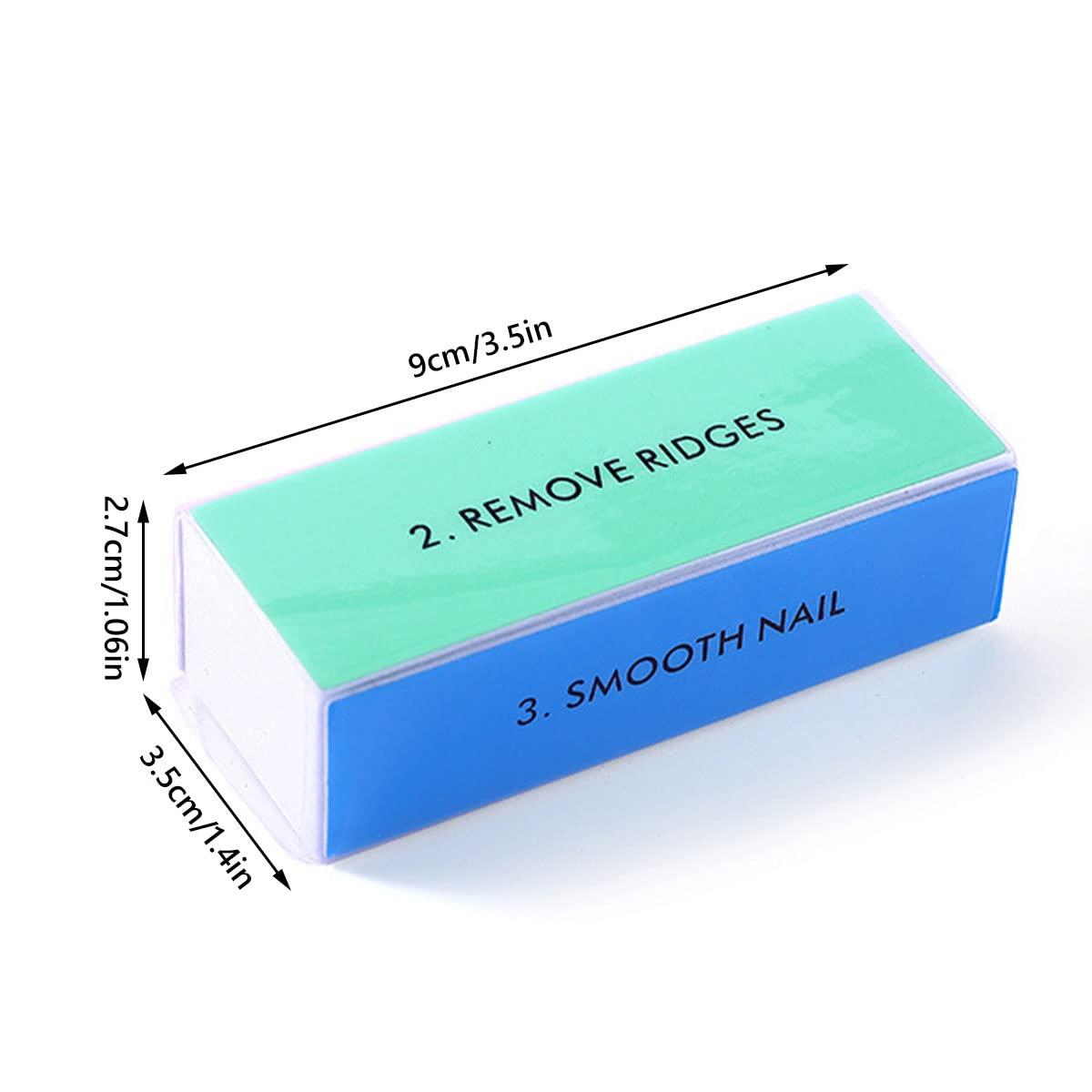 CRNXOMP Nail Buffer Professional Nail Buffer Block Reusable Nail File Buffer Polishing Block 4 Way Shine File Polish Nail Manicure Tool for Shiny Nails Manicure & Pedicure