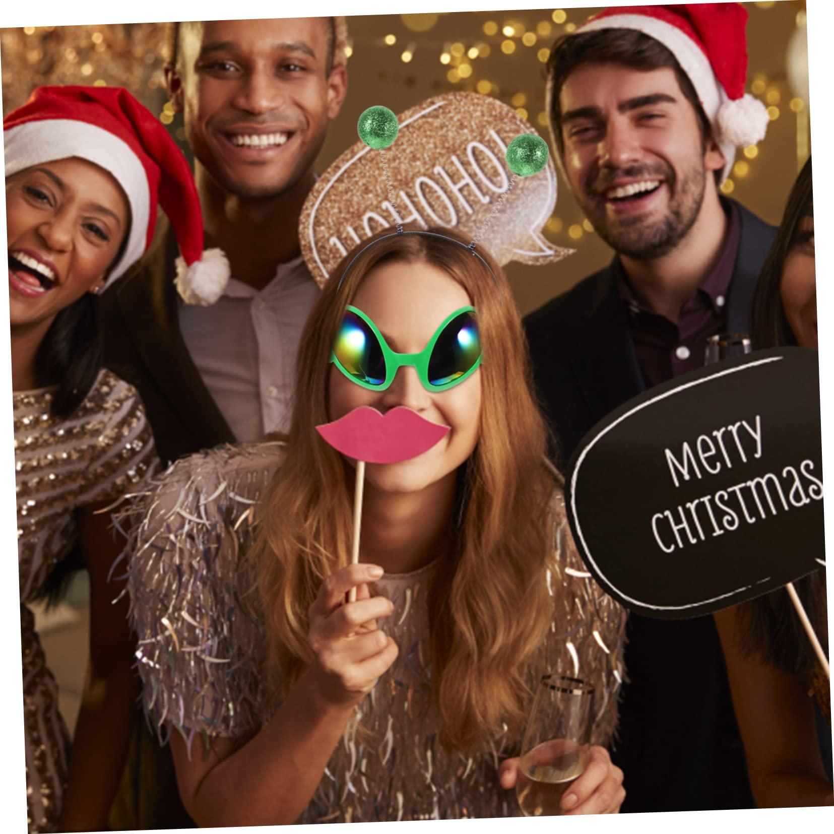 Abaodam Abaodam 3 Sets Alien Headband Hair Tie Hair Bands Glasses Makeup Hair Band Alien Eyewear Alien Prop Dreses Party Cosplay Headbands Party Supplies Alien Costume Plastic Apparel Miss Space