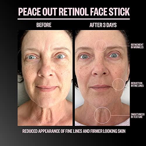 PEACE OUT PEACE OUT Skincare Retinol Face Stick. Reduce Fine Lines, Wrinkles and Uneven Texture with 3% Encapsulated Retinol (.28 oz)