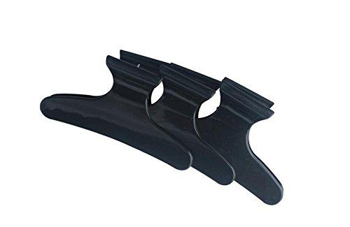 Elandy 12PCS Butterfly Hair Clips-Women Girls Salon Section Clips Hair Claw Clamps Hairpin Styling Accessories Hair Fringe Grip(Black)