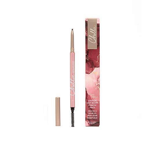 Chella Chella Good Drama Vegan Mascara and Eyebrow Pencil Bundle, Luscious Light Brown